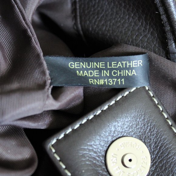 Dark Brown Leather Medium Tote - Picture 6 of 9